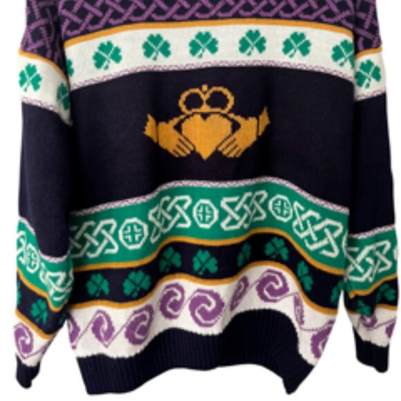Vintage 90's Wollen Mills Family Company Women's Irish Sweater - Picture 5 of 12